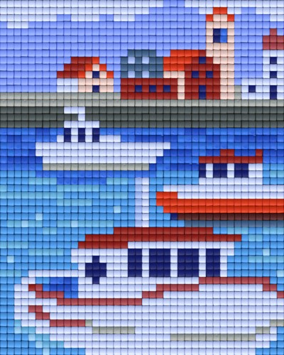 801382 Pixelhobby Klassik Set Boote Landschaft 2