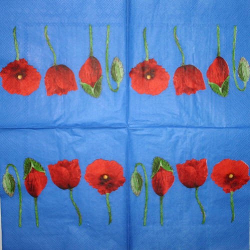 Serviette Poppy blue