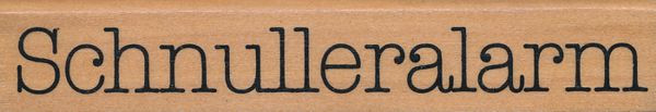 70380136 Holzstempel Schnulleralarm 9x2cm