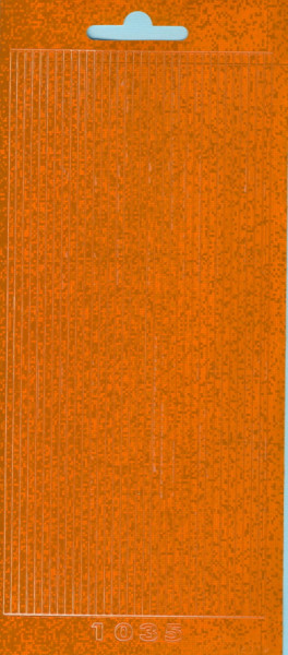 cl1035ho Sticker Linien 12 orange hologramm