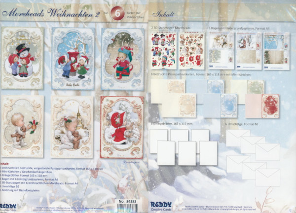 84383 Karten Bastelset Moreheads Weihnachten 2