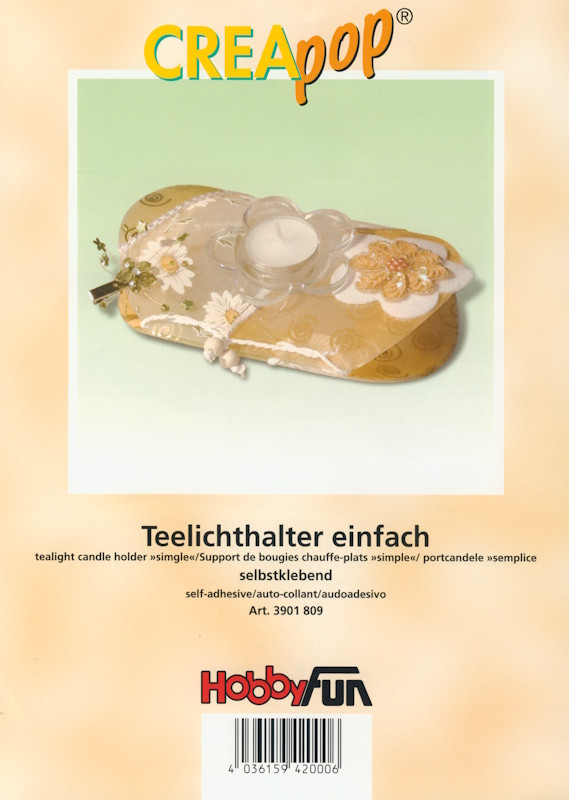 3901809 Creapop Teelichthalter einfach 18,5cm