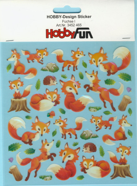 3452465 Hobby Design Sticker Füchse I