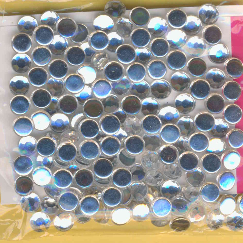 1496101 Schmucksteine Acryl 6mm kristall 250 Stück