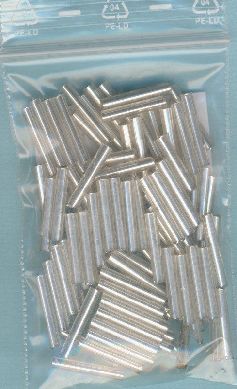 r02815802 Glasstifte 15mm kristall Silbereinzug 15g