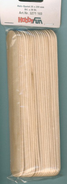 3271103 Bastelhölzer Holz Spatel 25x200mm 20 Stück