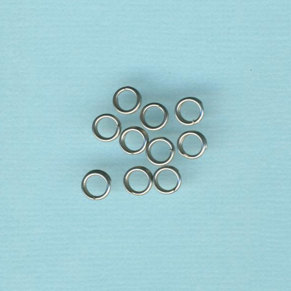 450157 Spaltringe Edelstahl 5mm 1,75 Kreise platin 10 Stück