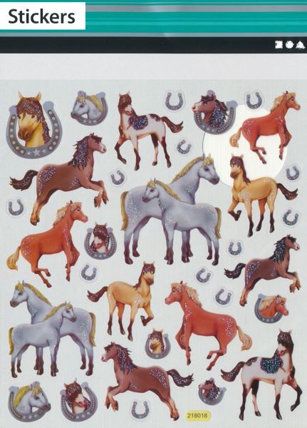 Fancy Glitter Sticker Pferde