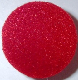 Acrylflausch-Perle 12mm rot