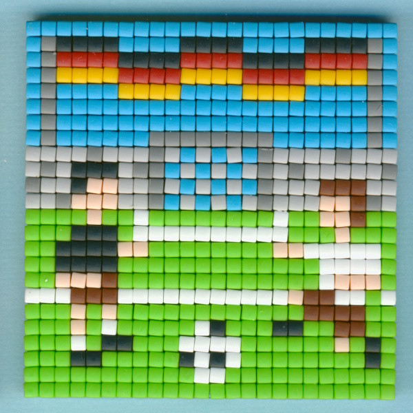 77602 Pixelhobby Klassik Set kleine Basisplatte Fussballer 2
