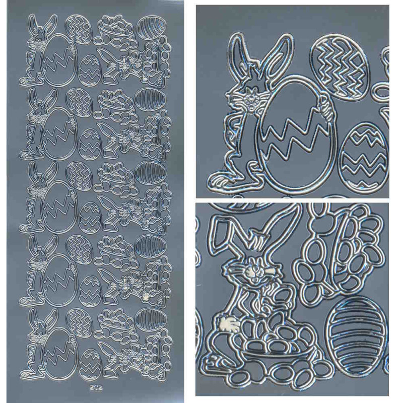 2033s Sticker Ostern 1 silber