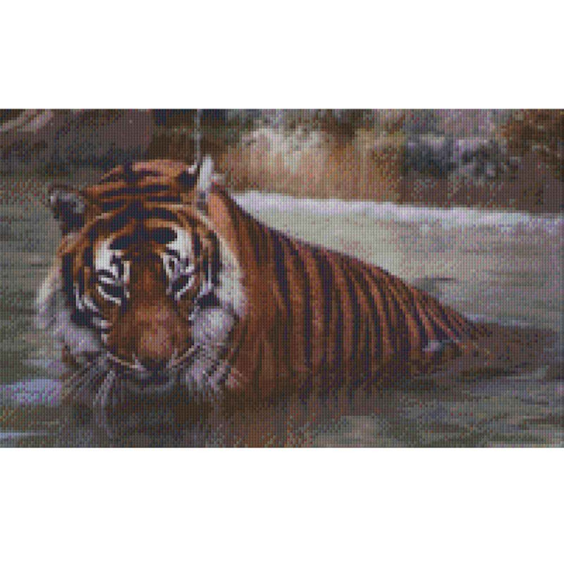 812001 Pixelhobby Klassik Set Tiger im Wasser