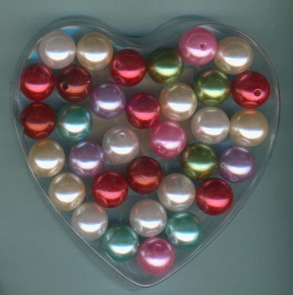 3861228 Herzbox Wachsperlen 14mm farbig sortiert ca. 50g