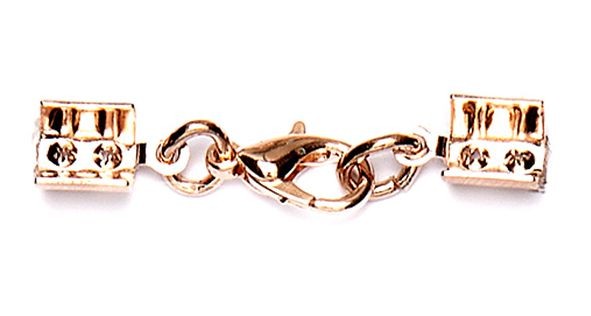 514006761 Karabinerverschluss mit Endteil montiert 5mm x 4cm rosegold