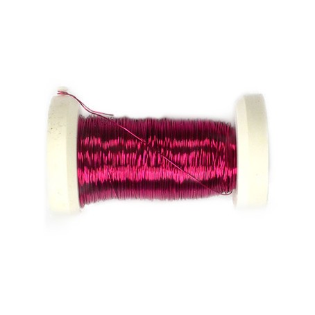Schmuck-Häkeldraht pink metallic 0,3mm 50m