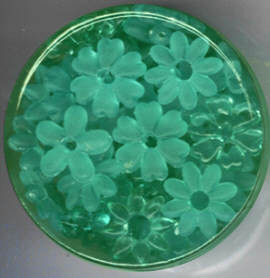 Acrylblüten 20mm türkis 45g