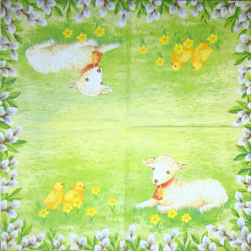 331600_Serviette-Schäfchen