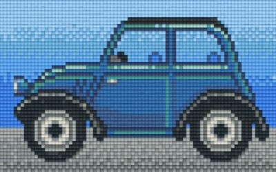 802089 Pixelhobby Klassik Set Oldtimer blau 2