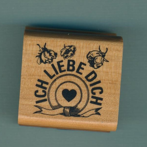 70380207 Stempel Ich liebe Dich 3,5x3,5cm