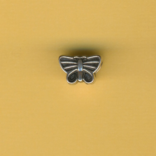 840771 Metallperle Charms Schmetterling 12x8mm altsilber