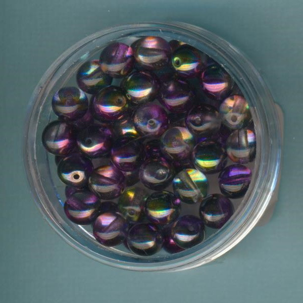 63095500 Glasperlen 6mm Crystal Magic Purple 50 Stück