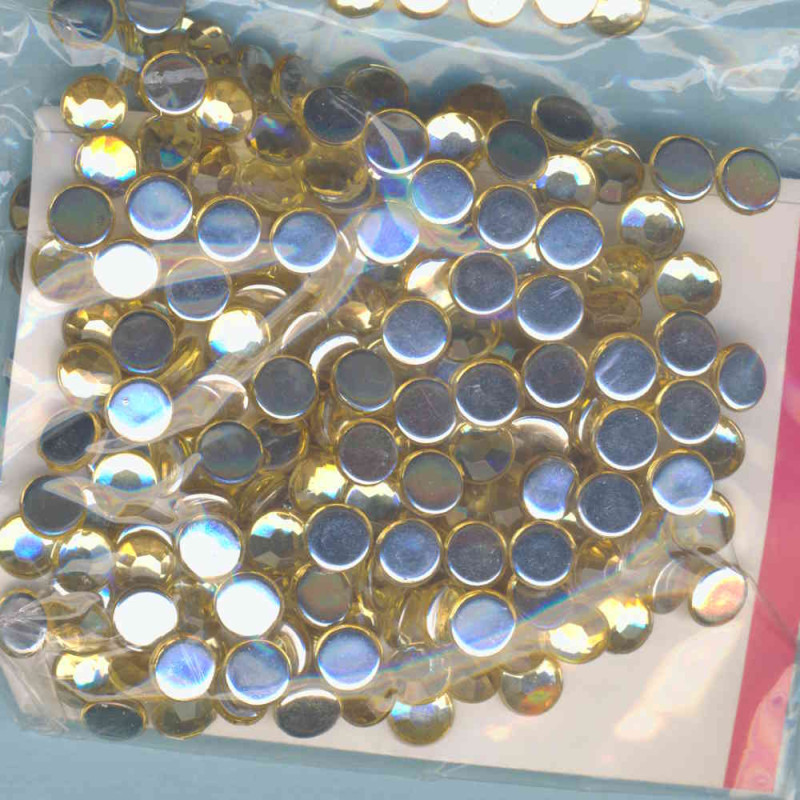 1496176 Schmucksteine Acryl 6mm topas 250 Stück