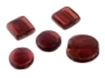 2202120 Glasperlen-Mix Silver-Line rot