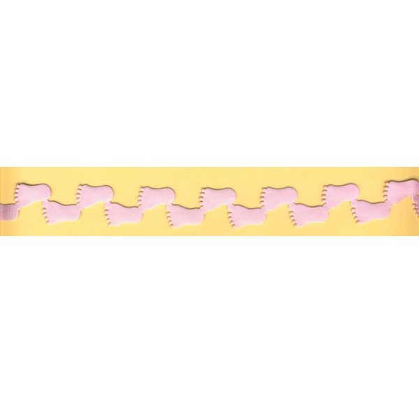 290406301 Satinband Babyfüße 20mm rosa selbstklebend lfdm