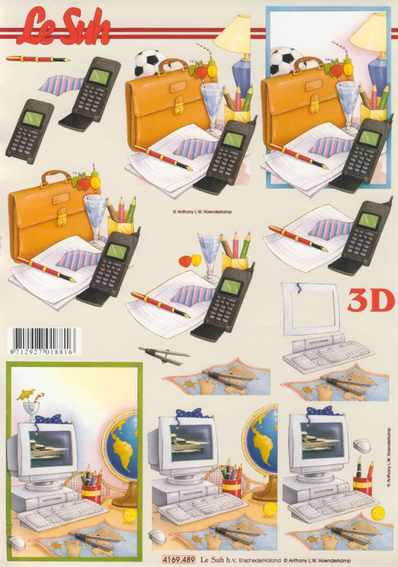 4169489 3D Motivbogen A4 Büro