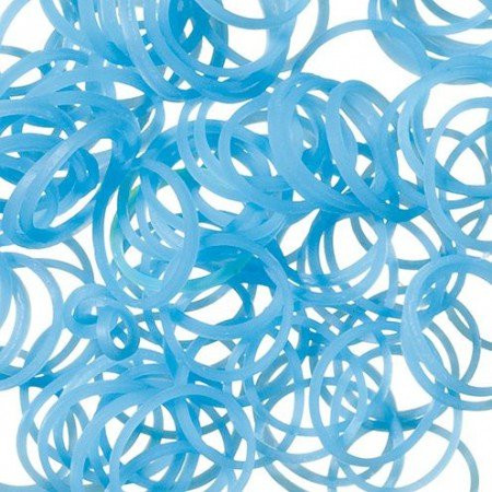 Gummiringe neon blau