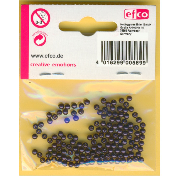 1030943 Wachsperlen 3mm violett 125 Stück
