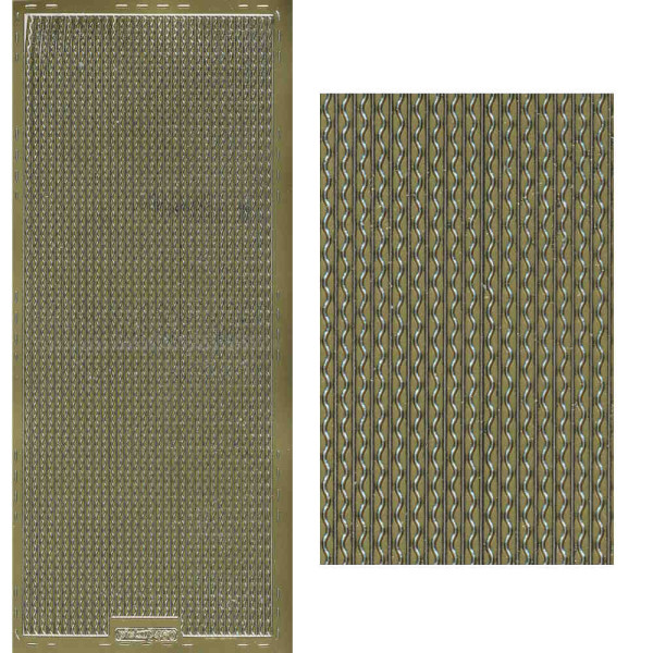 pu460g Sticker Linien 33 gold