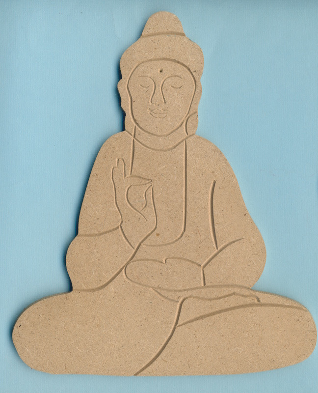 622867 Holz Dekor Buddha 18x14,8cm