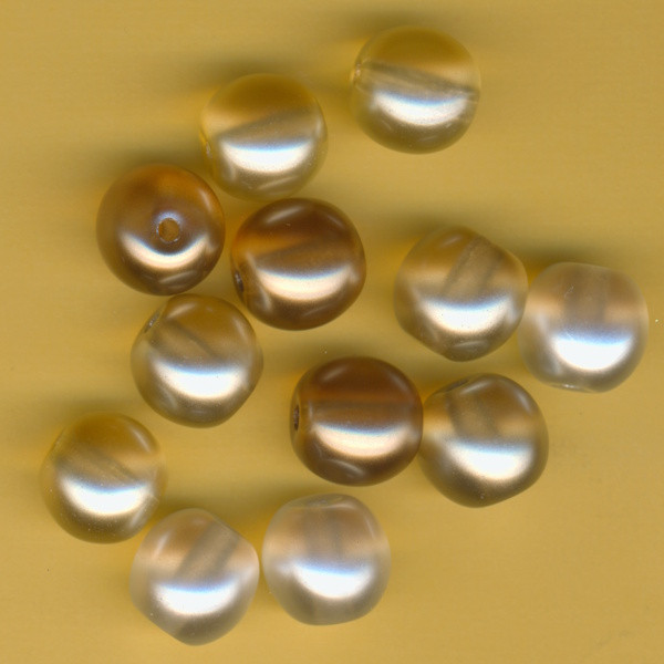14478000 Glaswachsperlen 14mm halb-transp. kultur mix 12 Stück