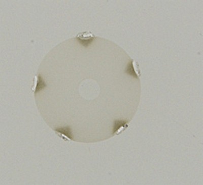 Polaris Strassrondell 10mm weiß matt