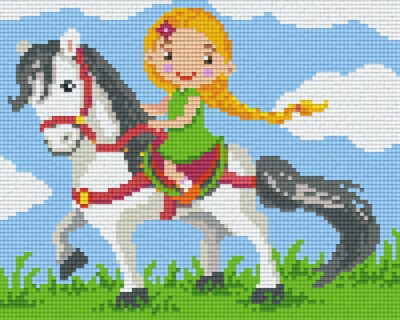 804393 Pixelhobby Klassik Set Pony reiten