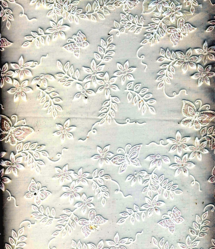 Vlies Schmetterling weiss