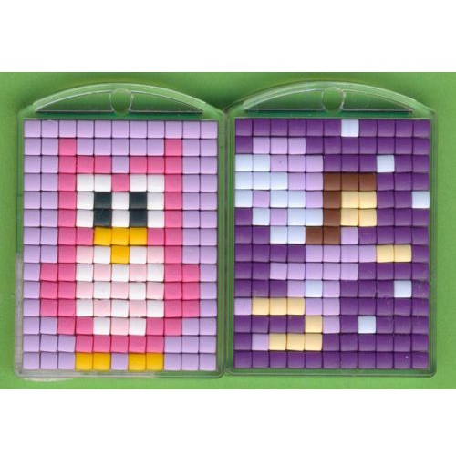77723 Pixelhobby Medaillon Set Eule und Elfe