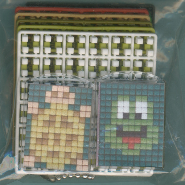 77711 Pixelhobby Medaillon Set Frosch und Schildkröte