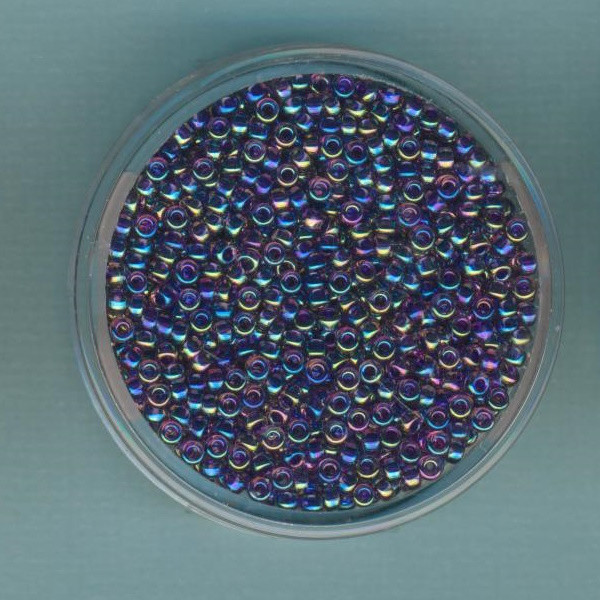 590356 Miyuki Rocailles 2,2mm Farbeinzug lila amethyst AB 12g