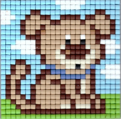 77687 Pixelhobby Set kleine Basisplatte Hund