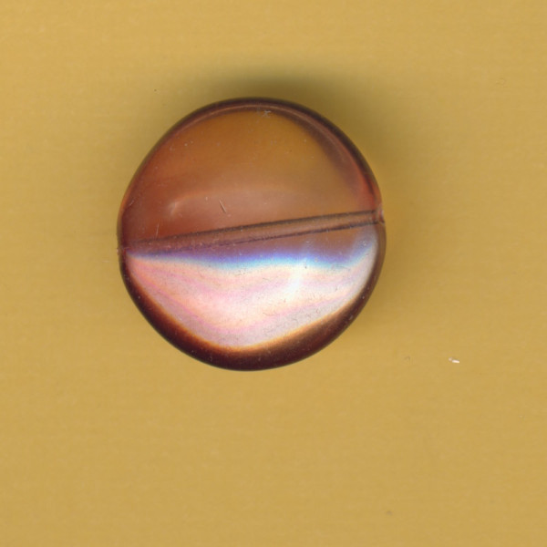 14348295 Glaswachsperle Diskus 20mm rote erde