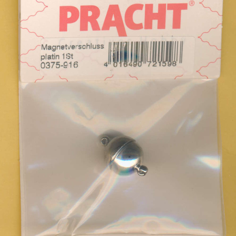 0375-916 Magnetverschluss 12mm platin 1 Stück