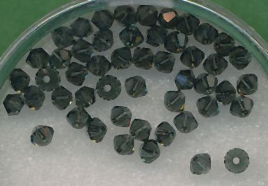 14198576 Swarovski Kristallschliffperlen 3mm schwarz 50 Stück