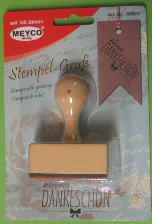 65423 Holzstempel kleines Dankeschön 50x30mm