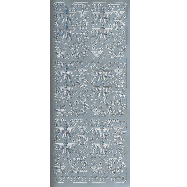 pu059s Sticker Sterne 13 silber