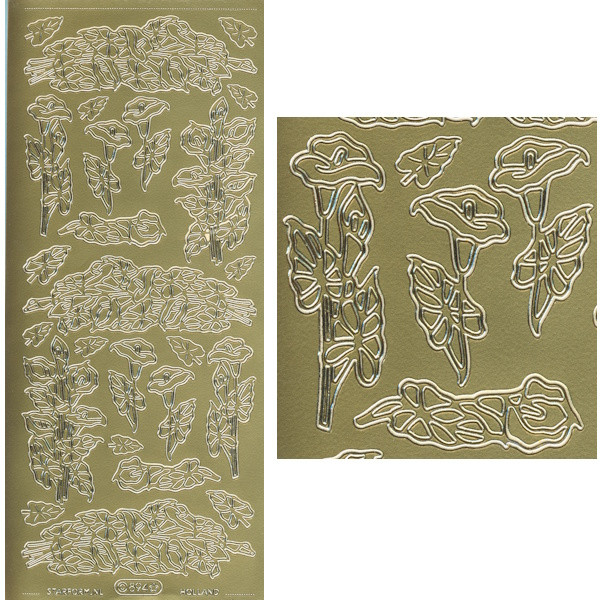 ls894g Sticker Calla gold