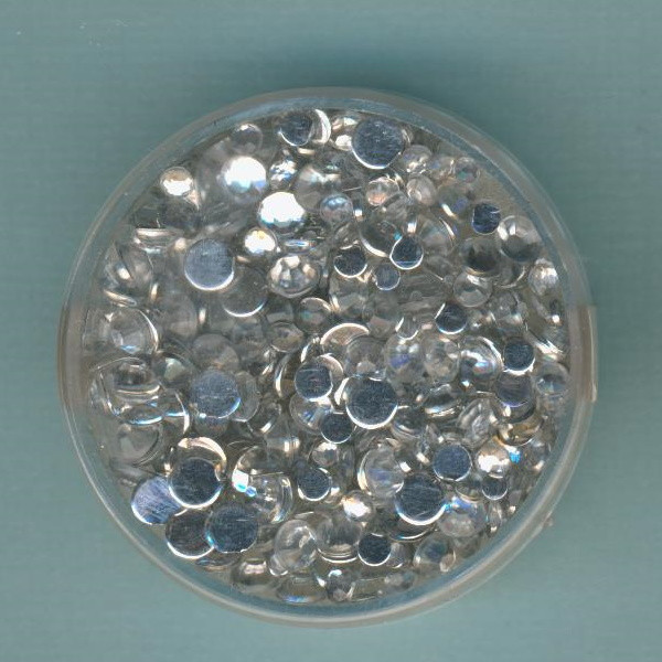 61829 Acryl Strasssteine 2 - 4mm kristall 300 Stück