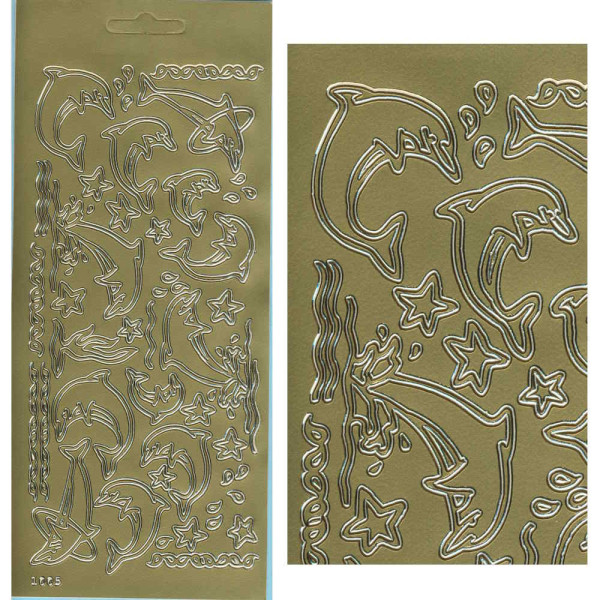 cl1005g Sticker Delfine gold