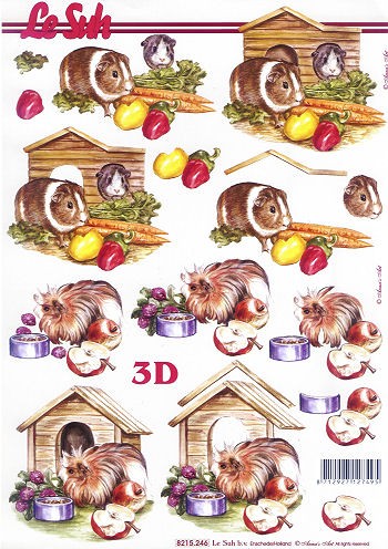 Motivbogen Hamster & Meerschweinchen
